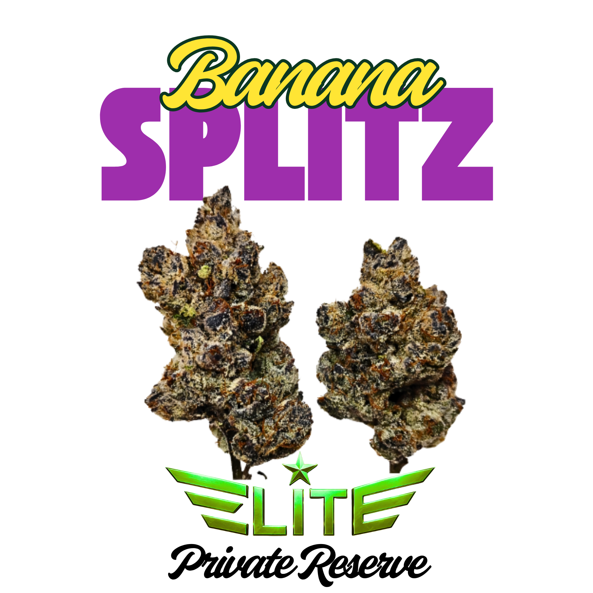 Banana Splitz- Elite Tier- THCa- Hybrid / 1 Gram